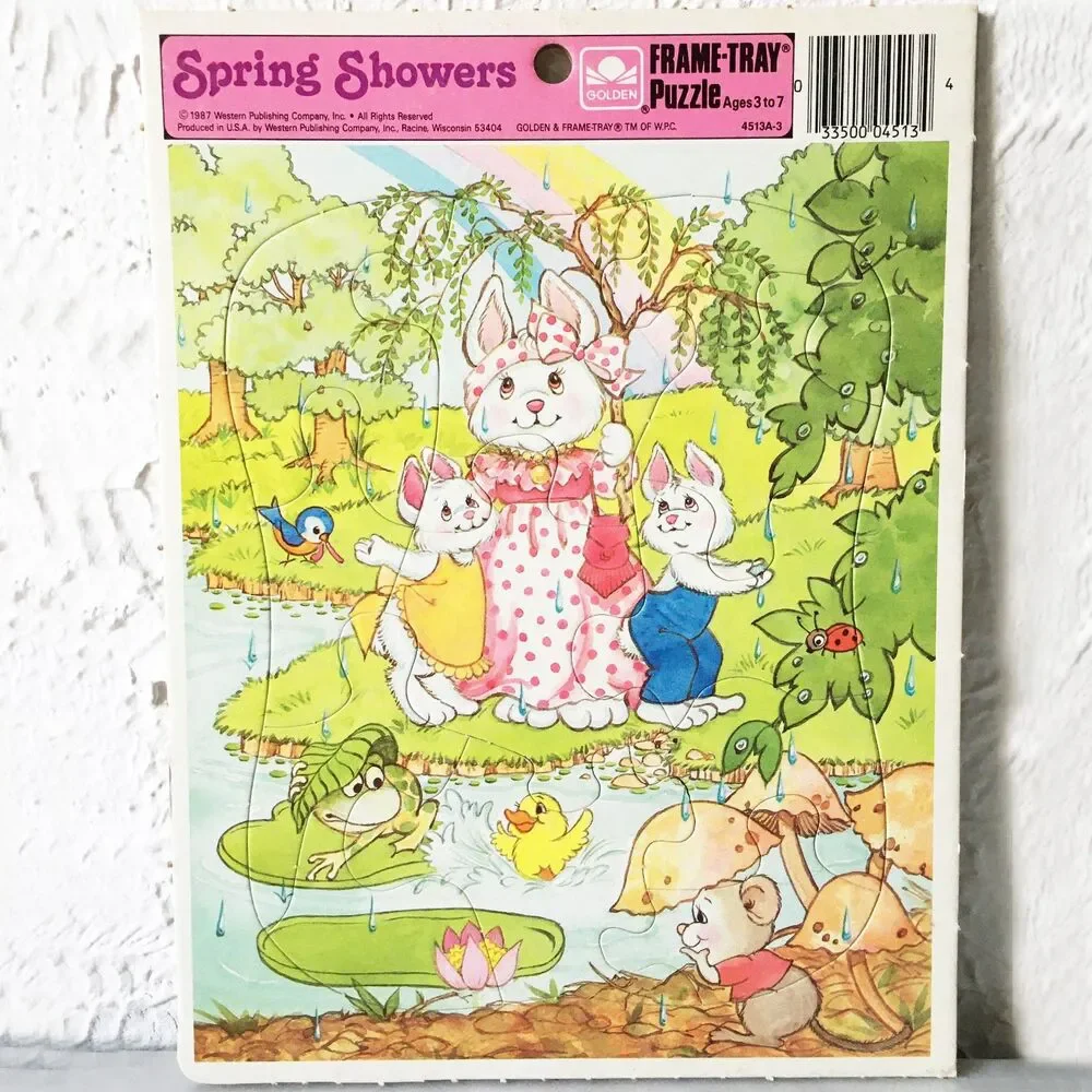 Vintage Frame Tray Puzzles 3 Whitman 1983 Rainbow Brite Frosty the Snowman